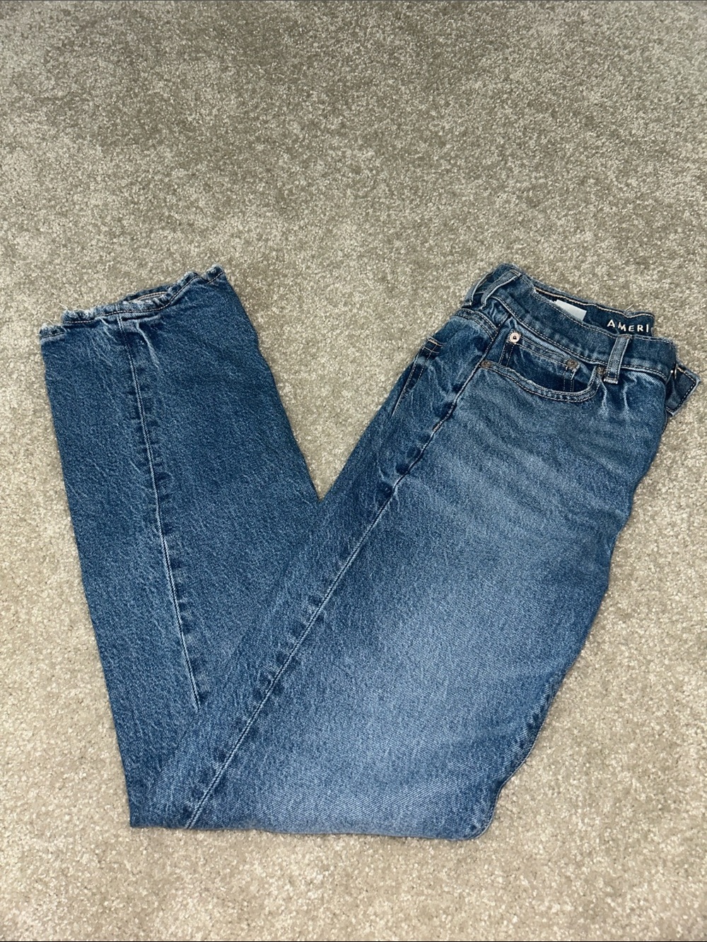 American Eagle Dark Blue Straight Leg Jeans